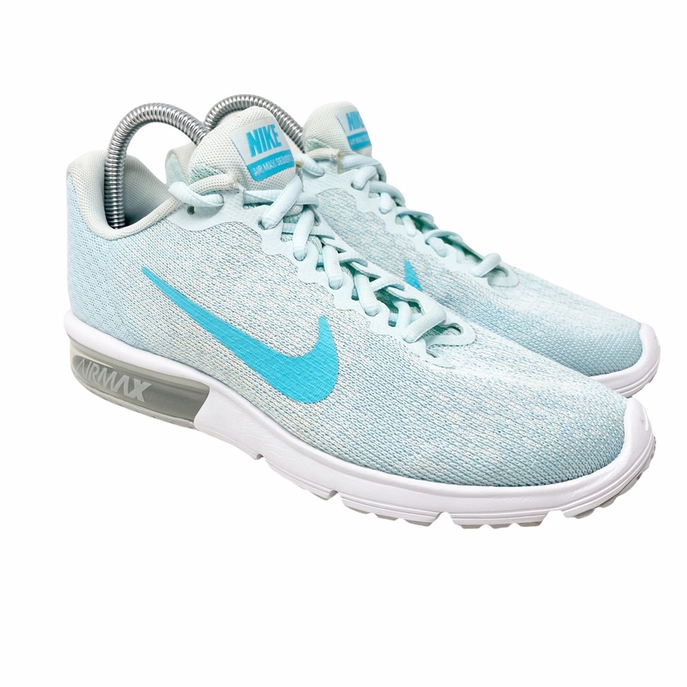 Nike Women's Light Blue Aqua Air Max Running Shoes